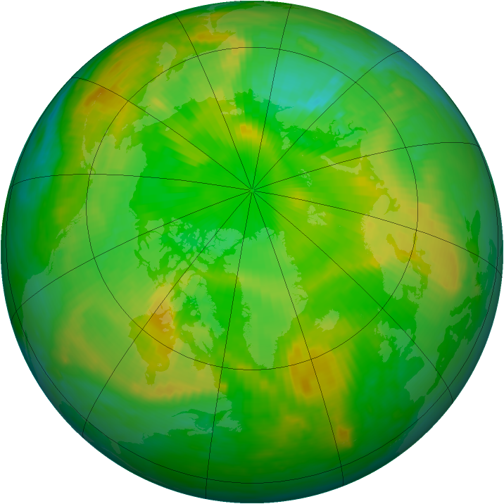 Arctic ozone map for 17 June 2000